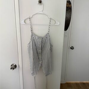a new day Navy and White Striped Camisole NWOT